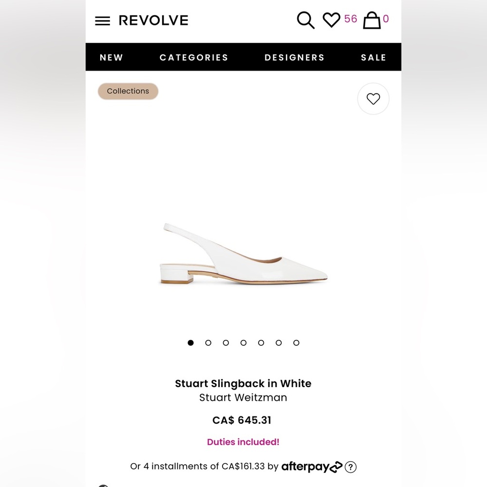 Stuart Weitzman White Patent Slingbacks